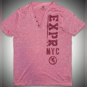 Express Men's Pink Striped NYC Shirt size Medium | M